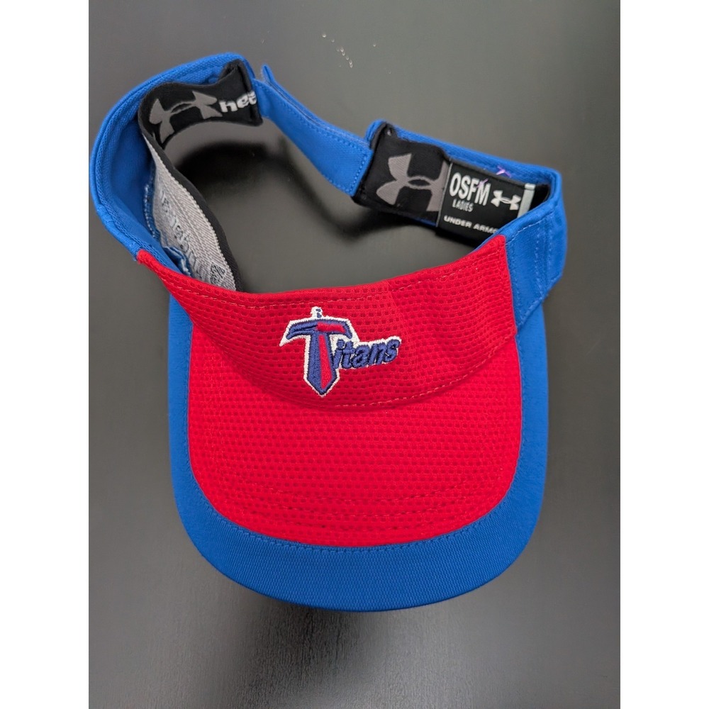 Titans Football‎ Baseball Visor Hat Red Blue Women's OSFM Under Armour
